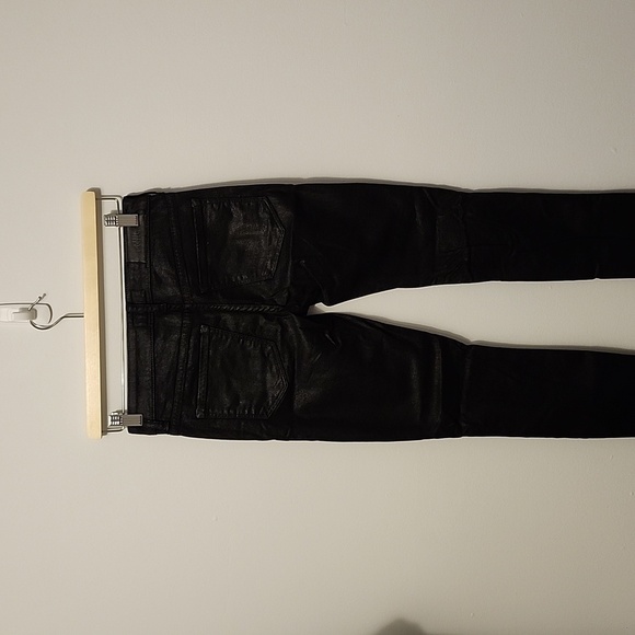 The Castings coated reactive dye black denim mid rise skinny size 27 - Picture 4 of 7